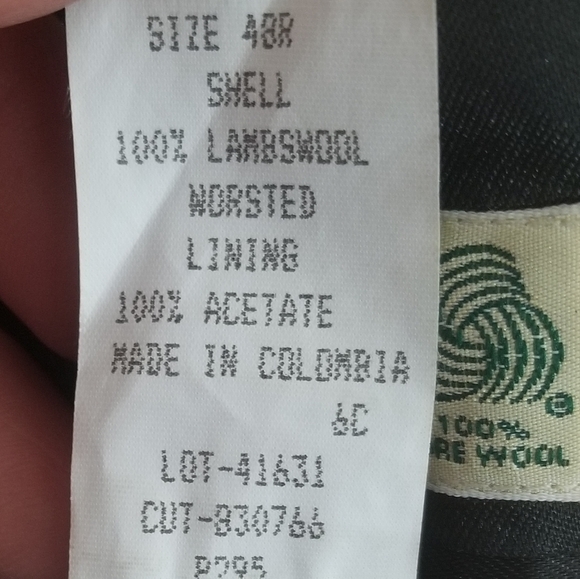 Men Blazer Jacket (48R) Evan-Piccone 100% lambswool - Picture 7 of 7